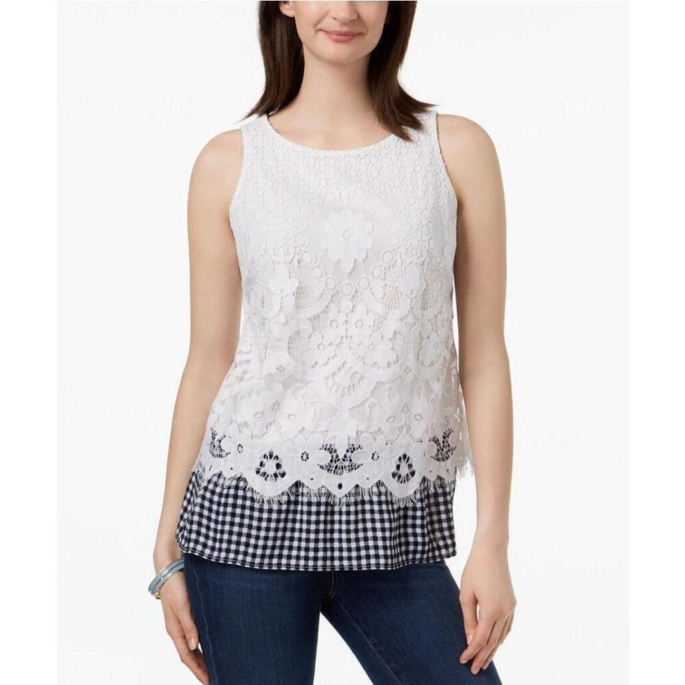 NWT Charter Club Petite Top White PP